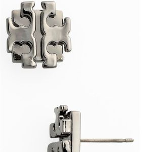 Tory Burch logo stud earnings